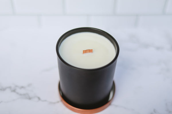 "Believe it or Nut" Matte Black Candle
